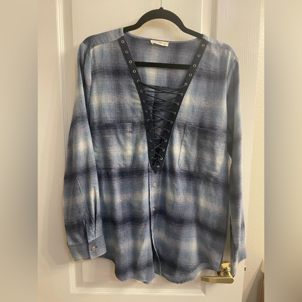 Plaid blouse